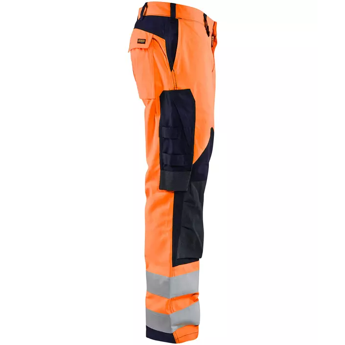 Blåkläder Multinorm work trousers, Hi-vis Orange/Marine, large image number 3