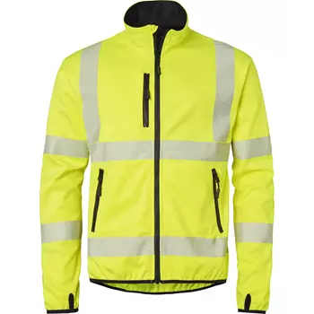 Top Swede softshell jacket 7721, Hi-vis Yellow/Black