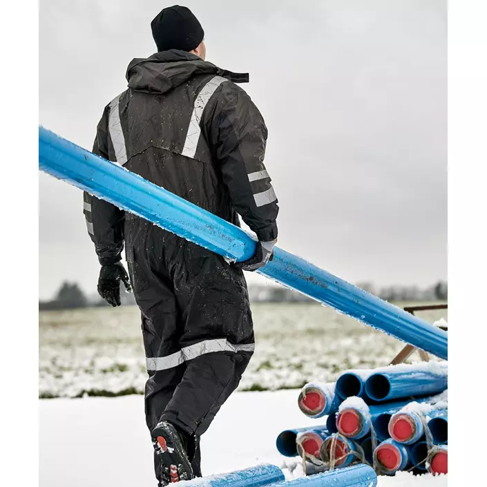 ELKA Working Xtreme termooverall, Kolgrå/Svart, large image number 7