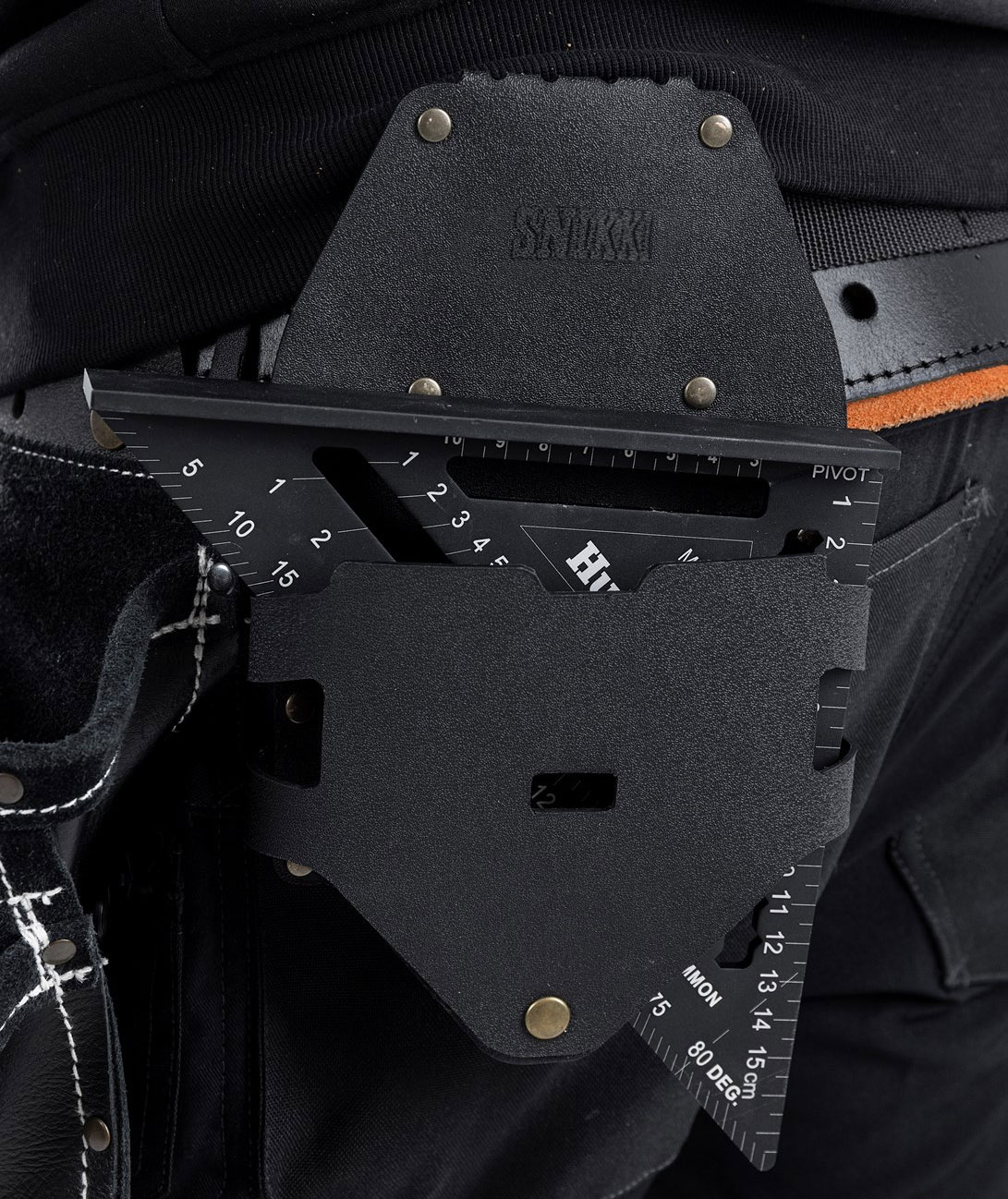 Fristads Snikki Speed holder for protractor, Black, Black, large image number 2