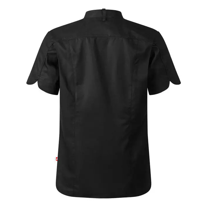 Segers 1023 slim fit kortærmet kokkeskjorte, Sort, large image number 1