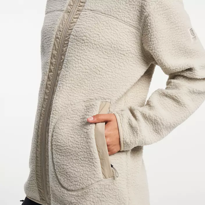 Tenson Yoke dame fiberpelsjakke, Sand, large image number 6