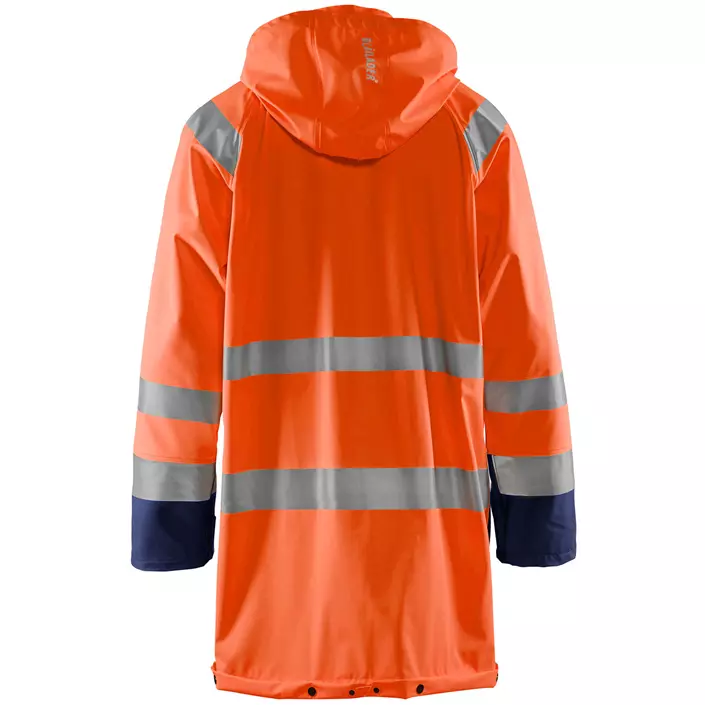 Blåkläder regnfrakke, Orange/Marine, large image number 1
