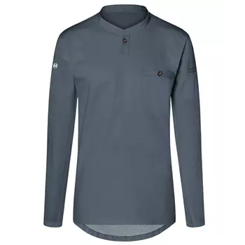 Karlowsky Performance long-sleeved Polo shirt, Antracit Grey