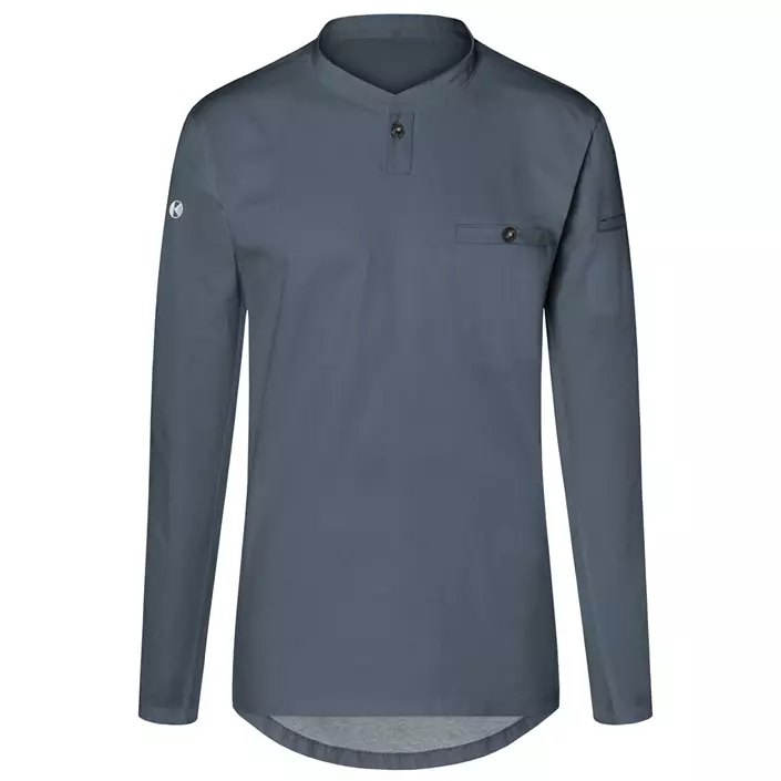 Karlowsky Performance long-sleeved Polo shirt, Antracit Grey, large image number 0