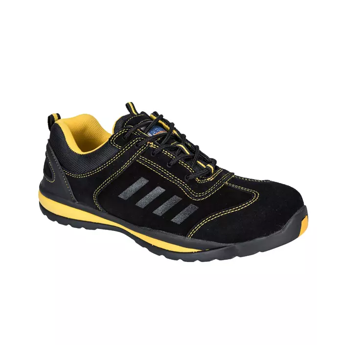 Portwest Steelite Lusum Trainer safety shoes S1P, Black/Yellow, large image number 0