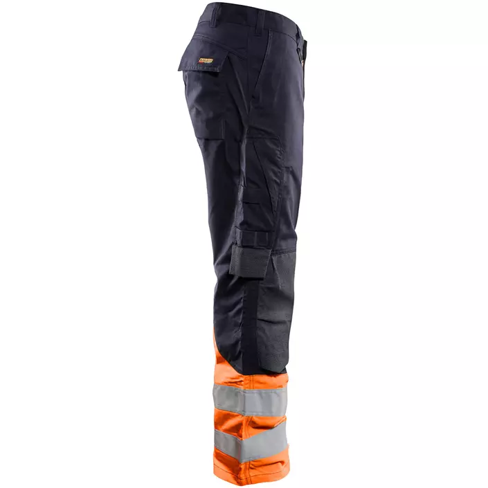 Blåkläder Multinorm arbeidsbukse, Marine/Hi-Vis Oransje, large image number 3