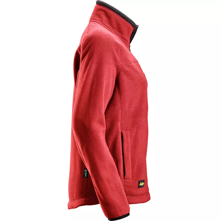 Snickers AllroundWork women's fleece jacket 8027, Chili red/black, large image number 4