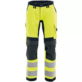 Tranemo Stretch FR work trousers, Hi-vis yellow/Marine blue