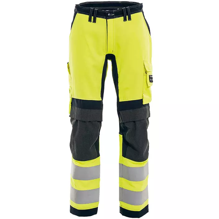 Tranemo Stretch FR work trousers, Hi-vis yellow/Marine blue, large image number 0