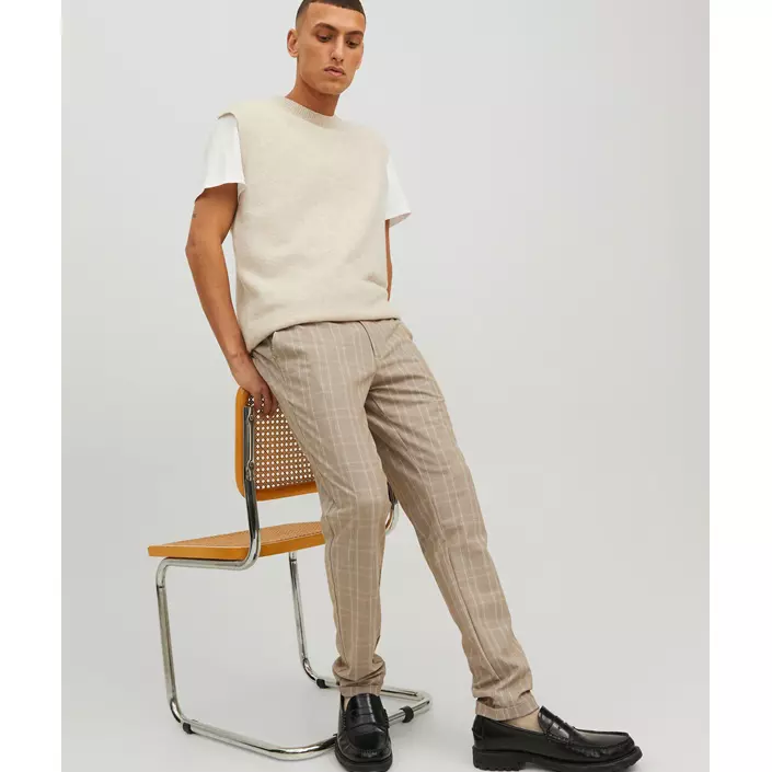 Jack & Jones JPSTMARCO JJCONNOR byxa, Beige Check, large image number 5