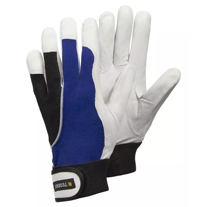 Tegera 13 work gloves, Blue/black/white, large image number 0