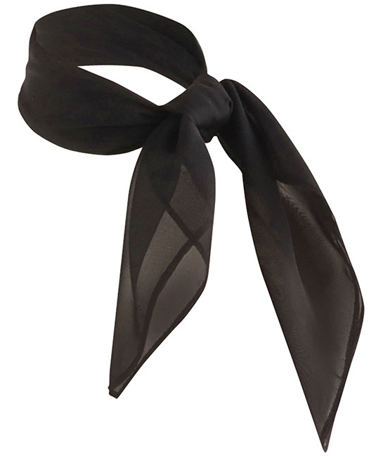 Karlowsky classic chiffon scarf, Black, Black, large image number 2