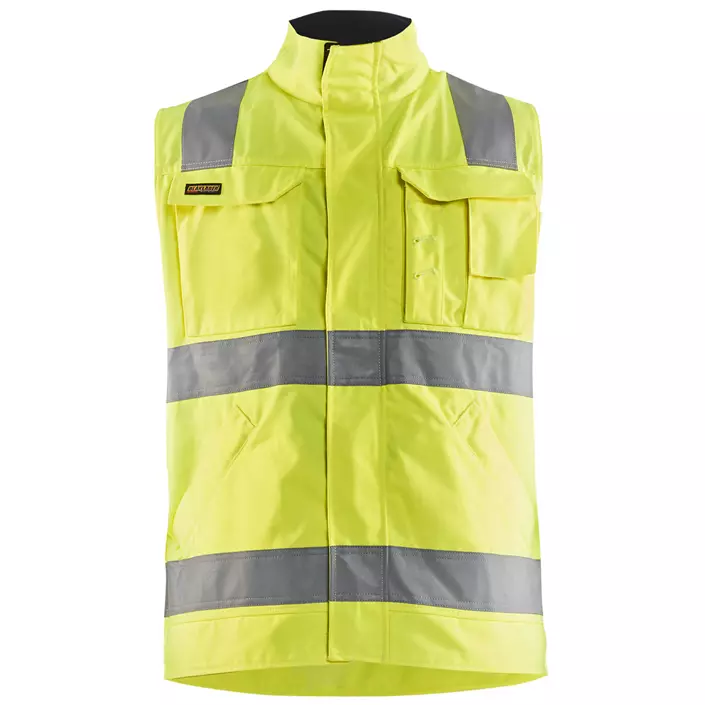 Blåkläder work vest, Hi-Vis yellow/marine, large image number 0