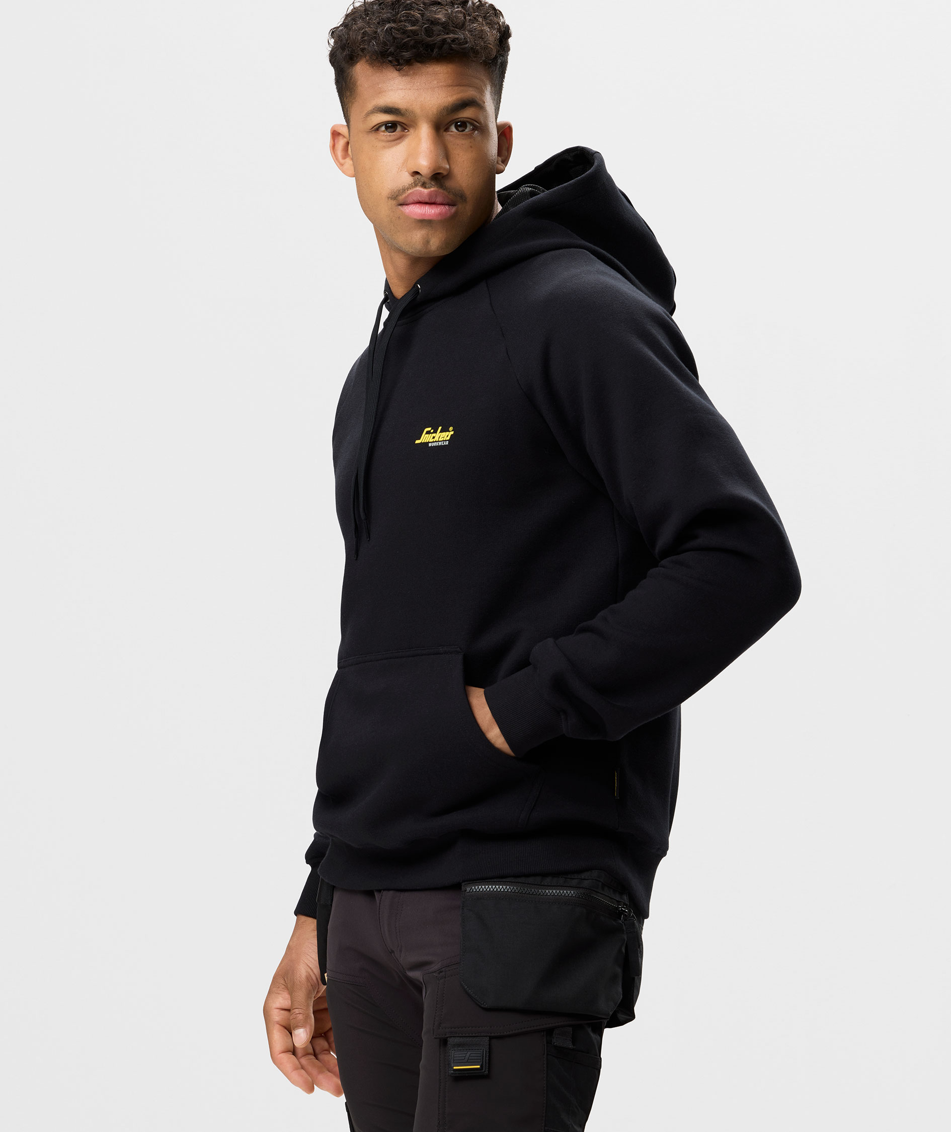 Snickers Logo hoodie, Black, large image number 3