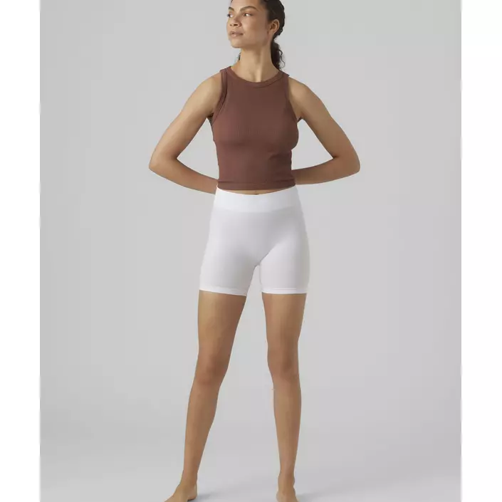 Vero Moda VMJACKIE korta seamless innershorts dam, Snow White, large image number 4