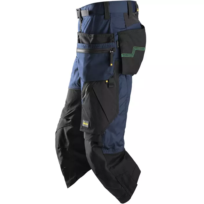 Snickers craftsman knee pants FlexiWork 6905, Marine Blue/Black, large image number 2