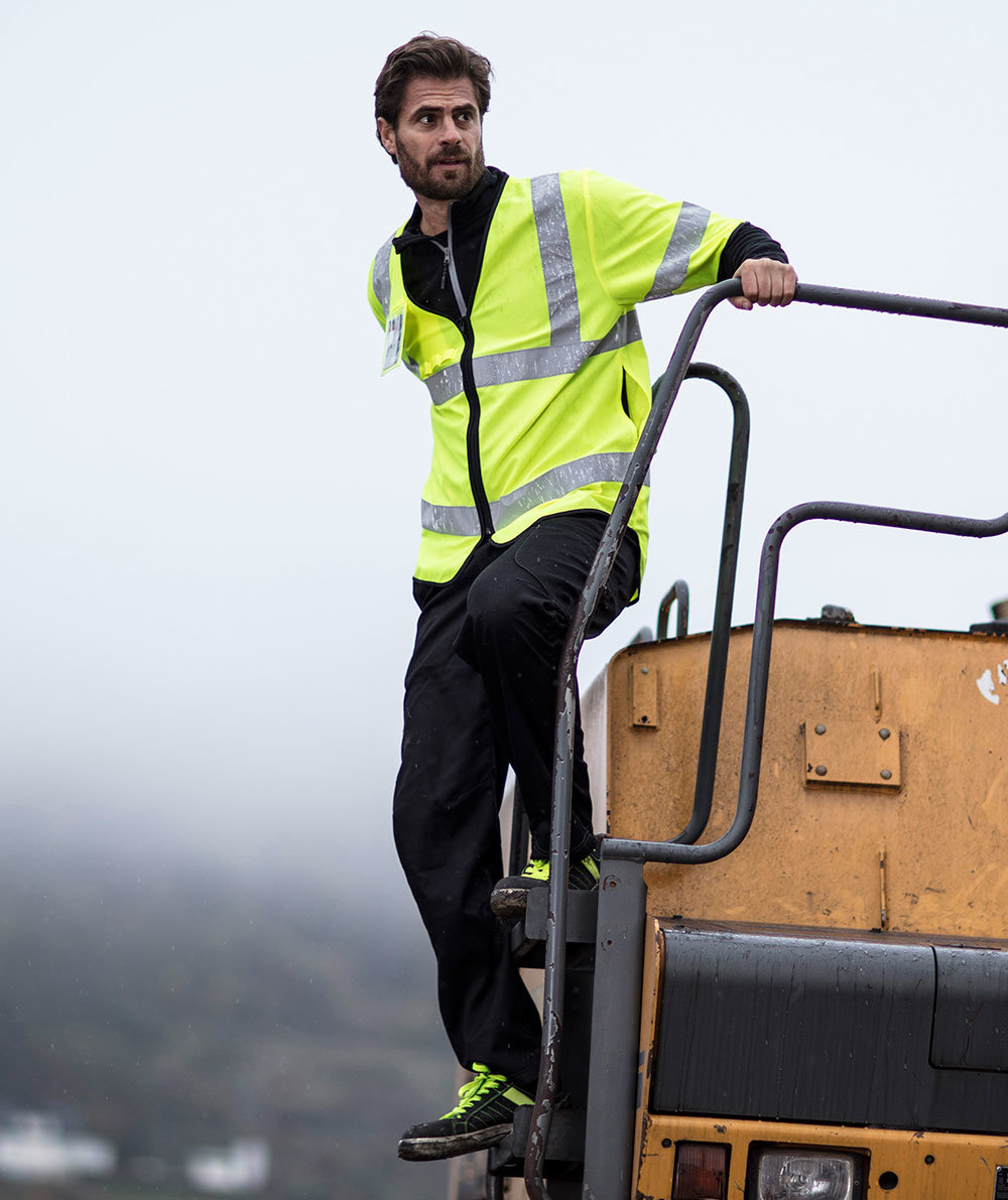 YOU Hagfors reflective safety vest, Hi-Vis Yellow, large image number 2