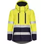 Tranemo Tera TX women's winter jacket, Hi-Vis yellow/marine