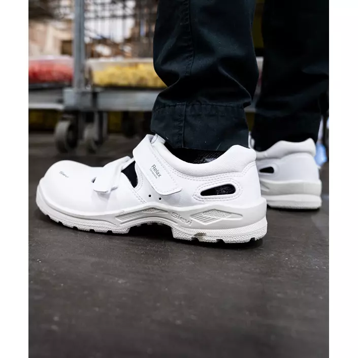 Sievi Relax CT skyddssandaler dam S1, White, large image number 1