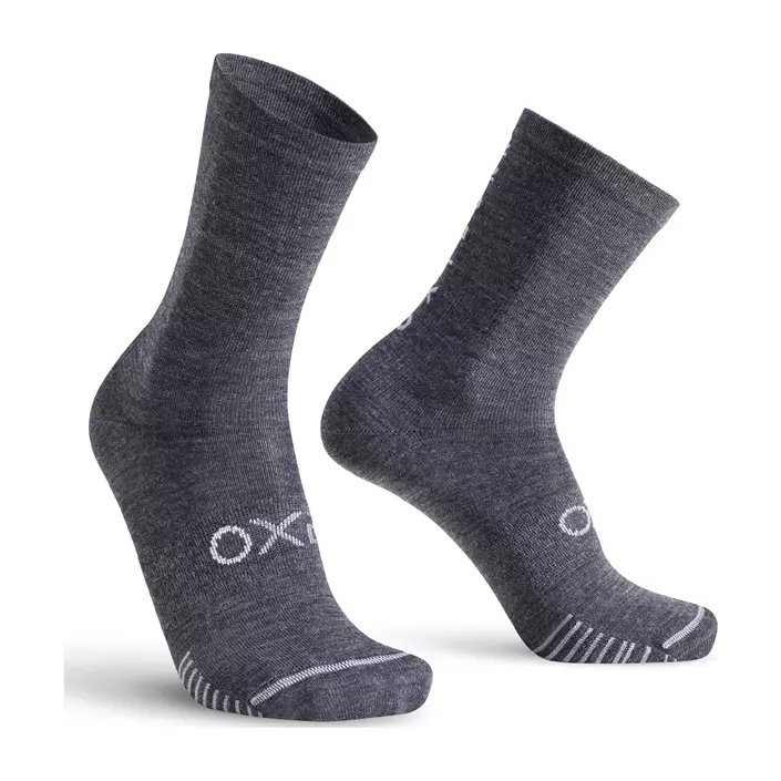 Oxyburn Thermo Team socks with merino wool, Grey, large image number 0
