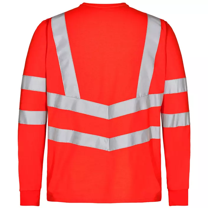 Engel Safety long-sleeved Grandad T-shirt, Hi-Vis Red, large image number 1