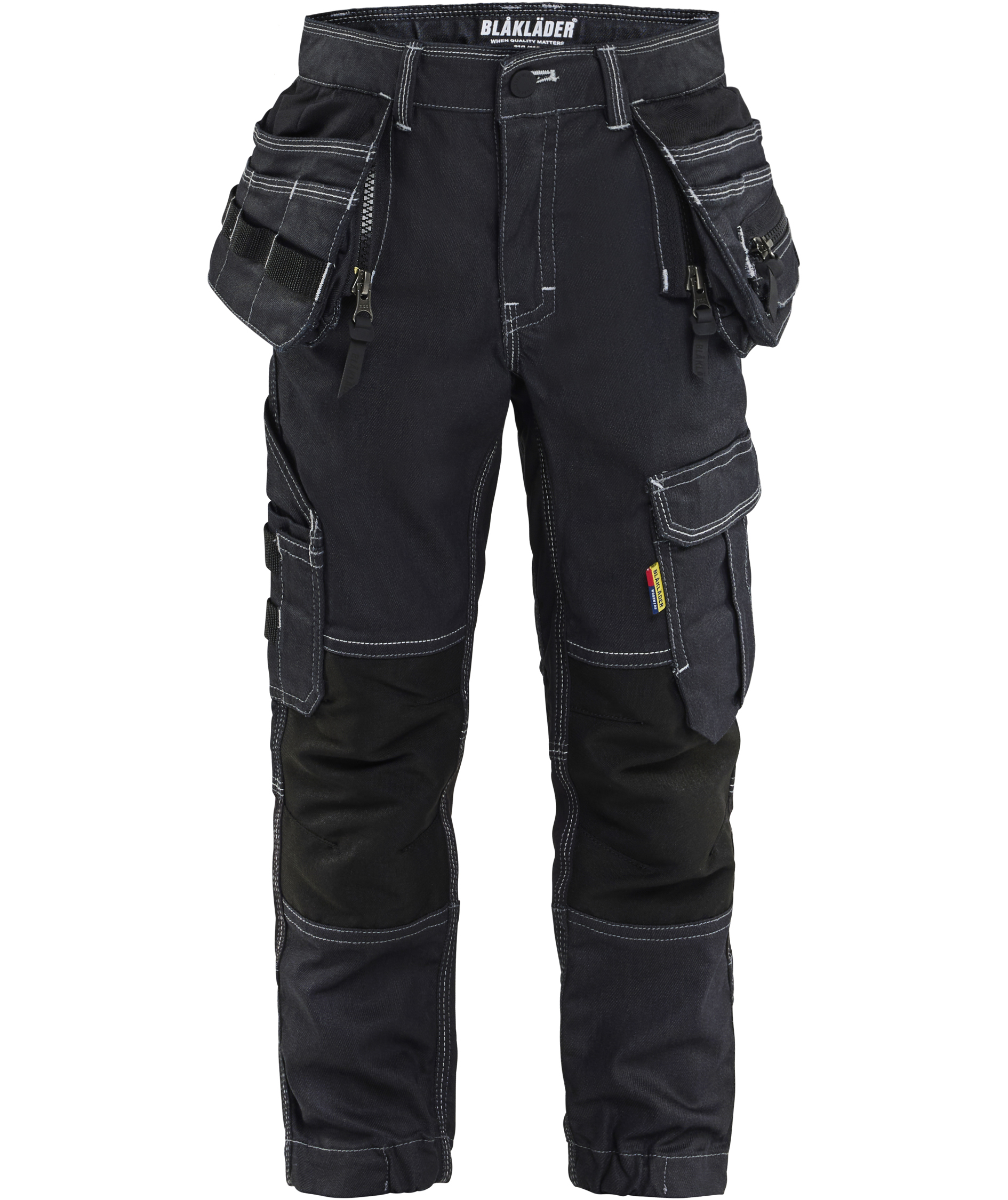 Bl&aring;kl&auml;der h&aring;ndv&aelig;rkerbukser X1900 til b&oslash;rn