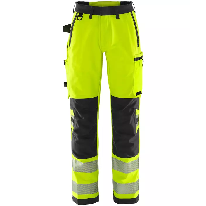 Fristads Green women's work trousers 2665 GSTP full stretch, Hi-vis Yellow/Black, large image number 0