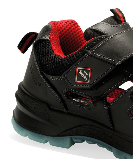 Sanita Calcite vernesandaler S1P, Svart, large image number 2