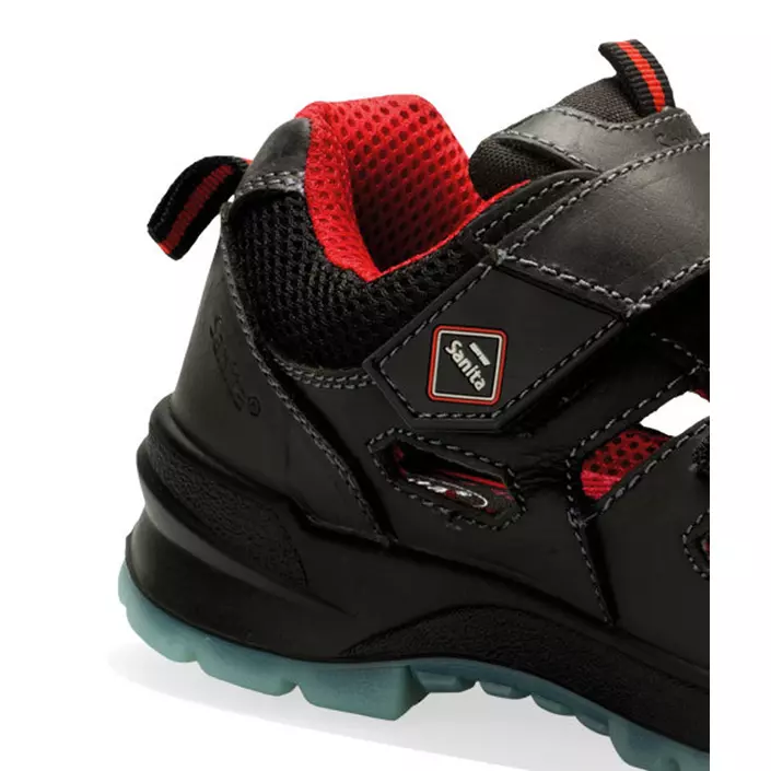 Sanita Calcite safety sandals S1P, Black, large image number 2