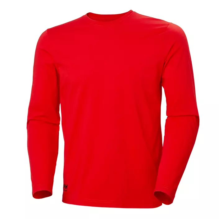 Helly Hansen Manchester langermet T-skjorte, Alert red, large image number 0