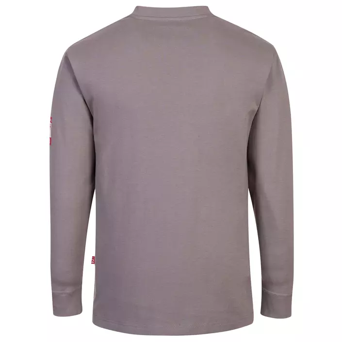Portwest FR long-sleeved Grandad T-shirt, Grey, large image number 1
