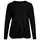 Claire Woman Pippa women's knitted pullover with merino wool, Black, Black, swatch