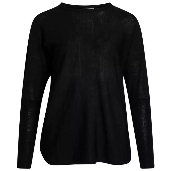 Claire Woman Pippa women's knitted pullover with merino wool, Black, large image number 0