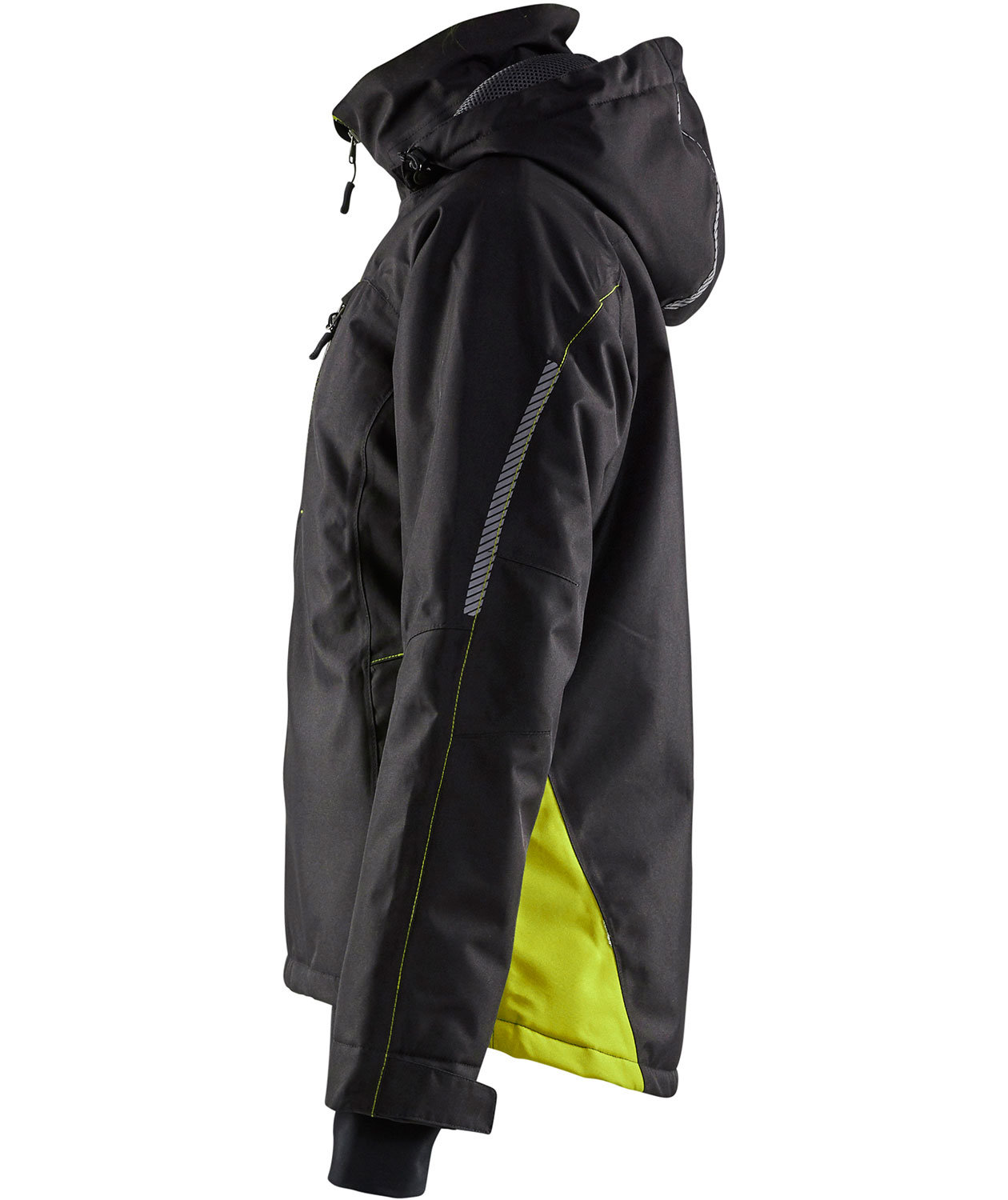 Bl&aring;kl&auml;der Unite letforet dame vinterjakke, Sort/Gul, large image number 2