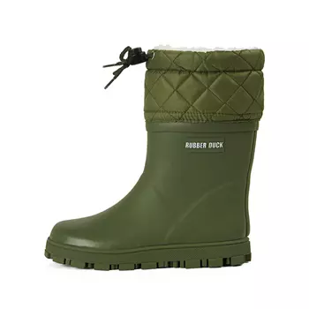 Rubber Duck Thermal rubber boots for kids, Army Green