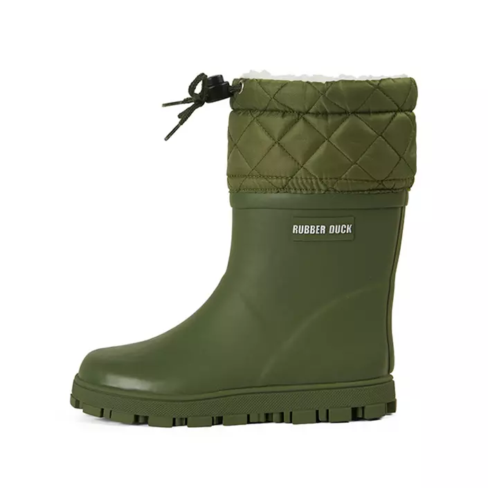 Rubber Duck Thermal rubber boots for kids, Army Green, large image number 0