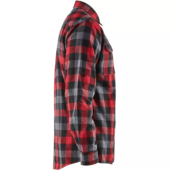 Blåkläder flannel snekkerskjorte, Rød/Svart, large image number 3