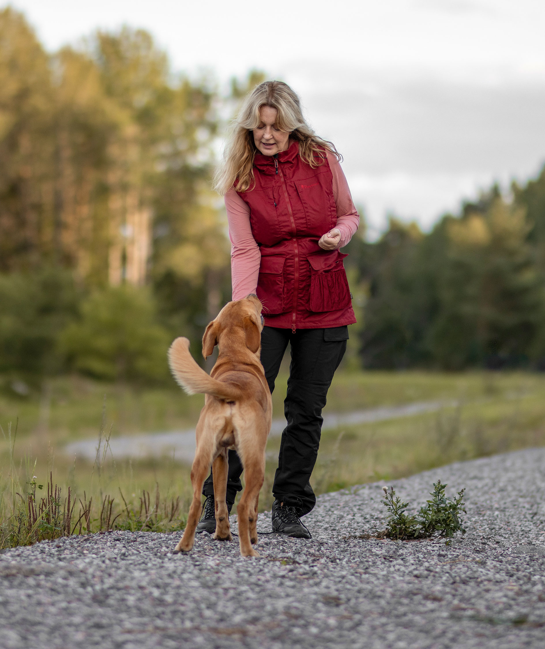 Pinewood NatureSafe dame h&aelig;ttetr&oslash;je, Brick Pink, large image number 7