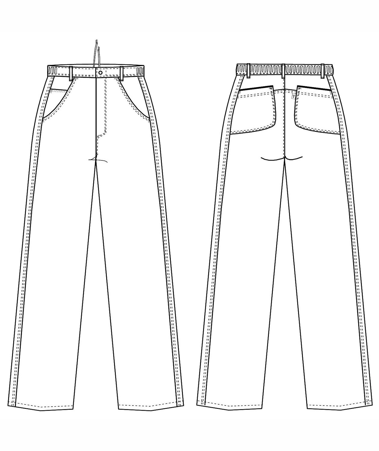 Kentaur  byxa med ekstra benl&auml;ng, Vit, large image number 1