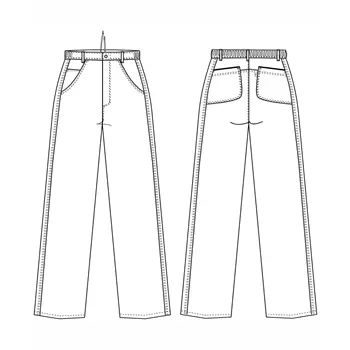 Kentaur  trousers with extra leg length, White
