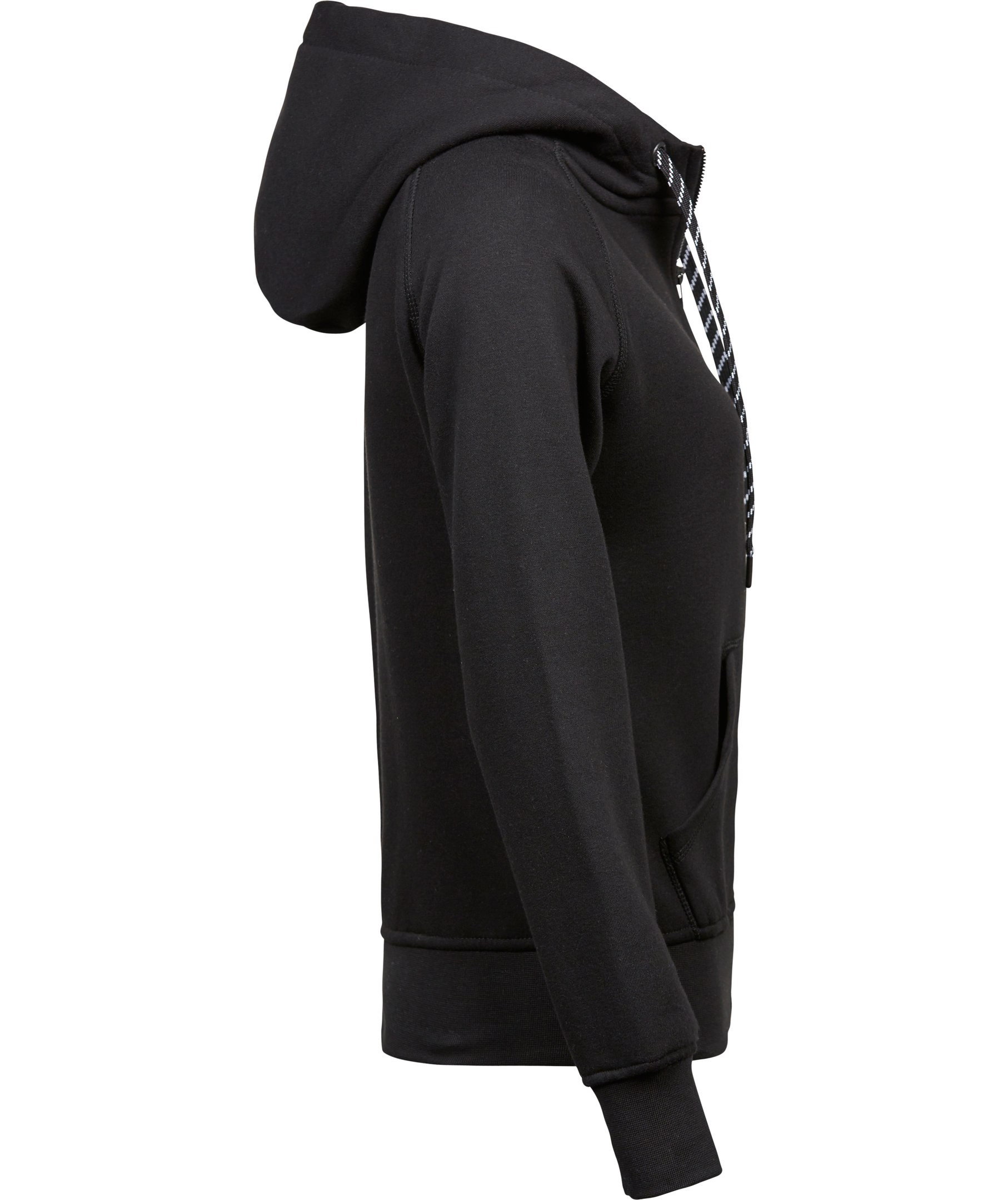 Tee Jays Fashion full zip women's hoodie, Black, large image number 2