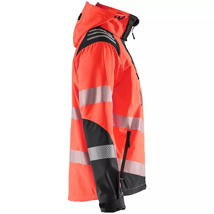 Blåkläder softshelljacka, Varsel Röd/Svart, large image number 3