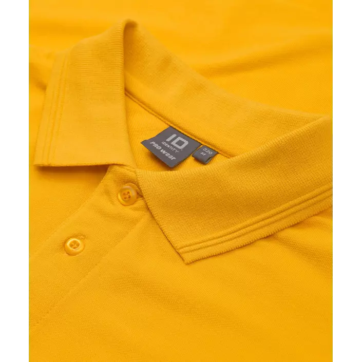 ID PRO Wear Polo T-skjorte med brystlomme, Gul, large image number 3