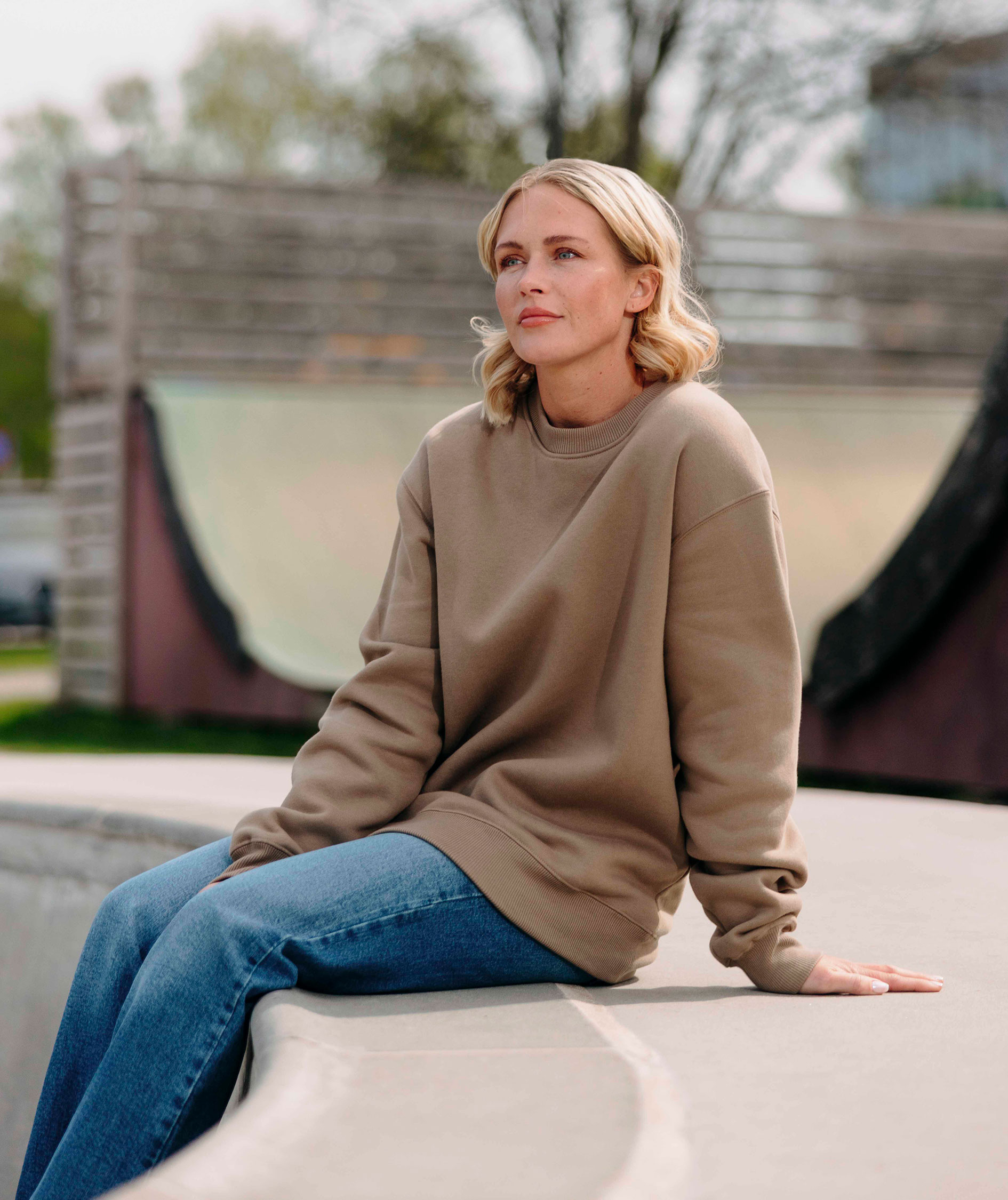 YOU Faro sweatshirt, Latte, large image number 4