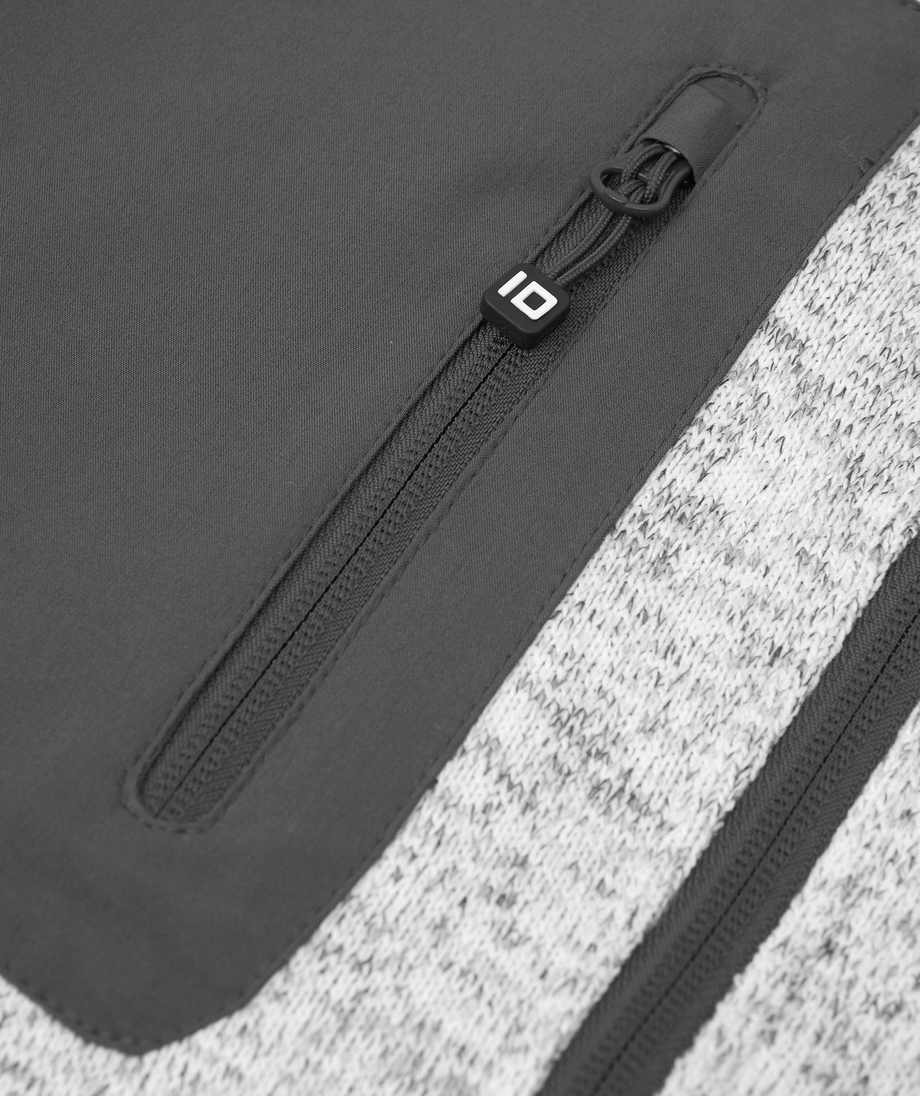 ID Knitted Fleece Cardigan, Grey Melange, large image number 4