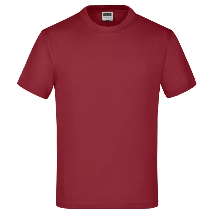 James & Nicholson Junior Basic-T T-shirt till barn, Wine, large image number 0