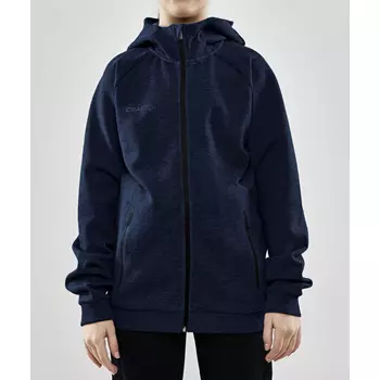 Craft Core Soul Full Zip hoodie till barn, Mörk marinblå