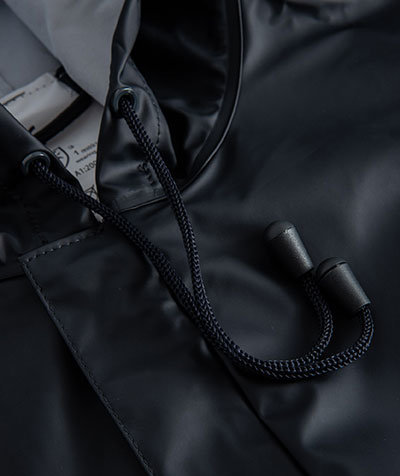 Lyngs&oslash;e PU raincoat, Marine Blue, large image number 2