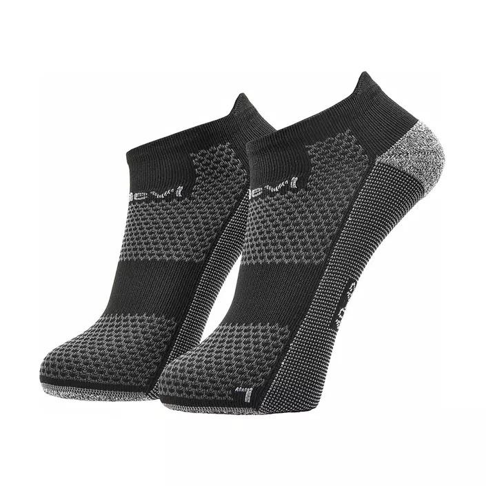 Sievi ankelstrømper, 2-pak, Sort/Grå, large image number 0